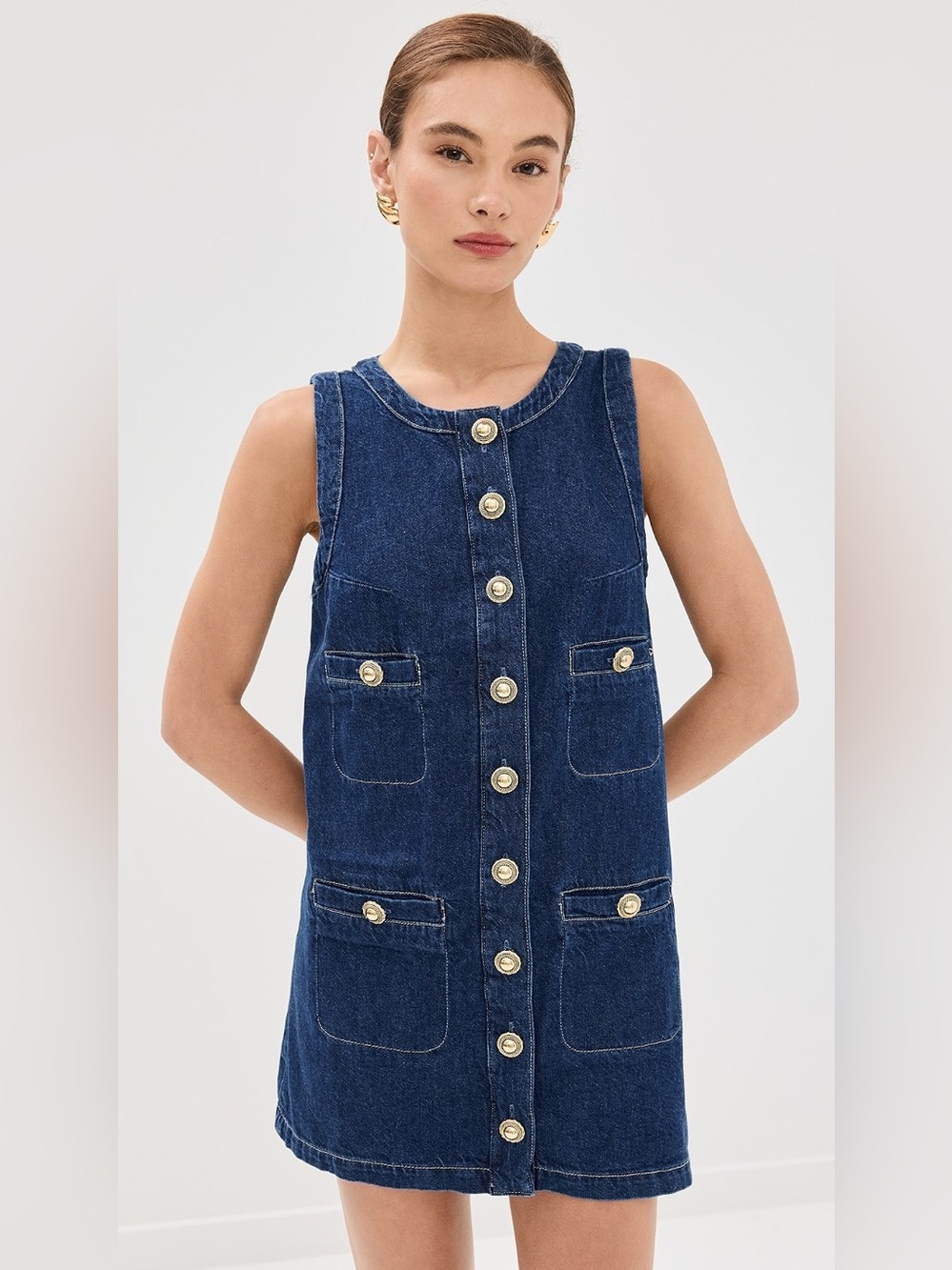 Reformation Tropez Denim Mini Dress